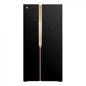 晶弘對開門冰箱_Fullmotion變頻壓縮機_BCD-630WPDGB 630L大冷凍空間 特設輕觸式吧臺 1天約1度電 鎏金黑_9511352001