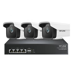 TP-LINK H.265監(jiān)控設(shè)備套裝200萬高清夜視室外室內(nèi)網(wǎng)絡(luò)監(jiān)控?cái)z像頭手機(jī)遠(yuǎn)程poe供電看店寶 刻錄機(jī)+3個(gè)攝像頭3路套裝